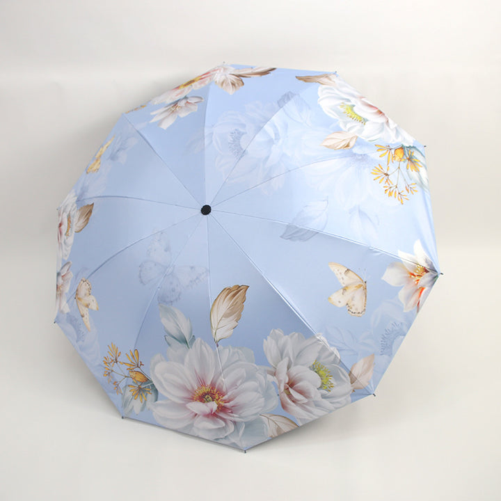 Women's umbrella with floral patterns and UV protection Bowlift
