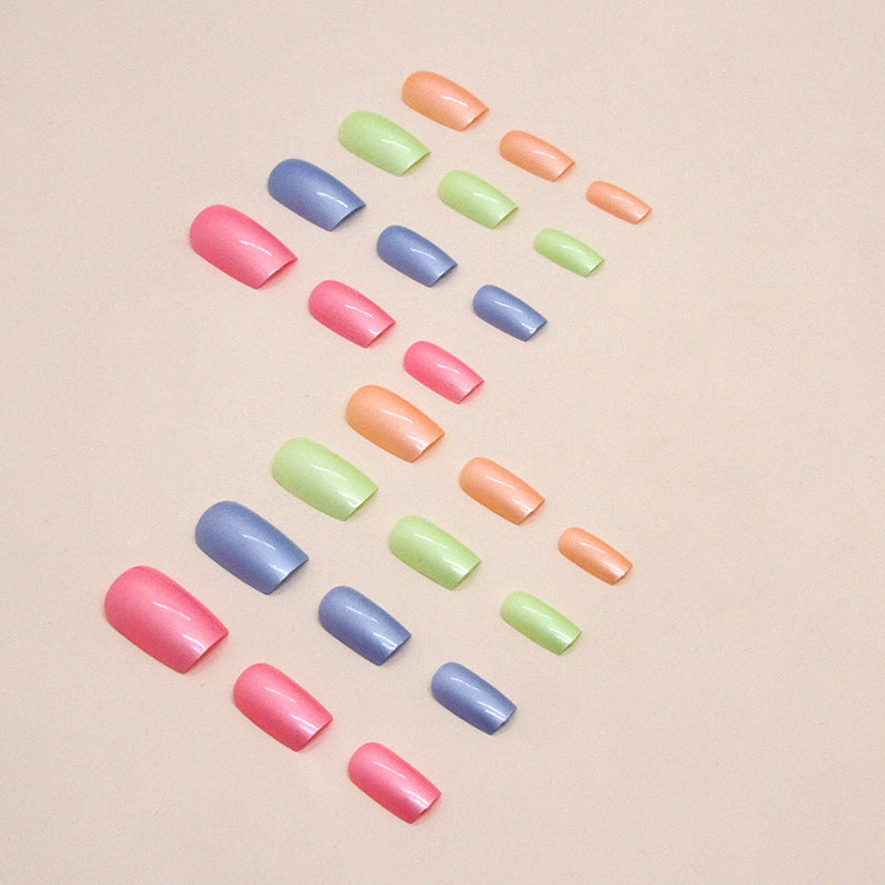 Iridescent Metallic Press-On Nail Set Bowlift