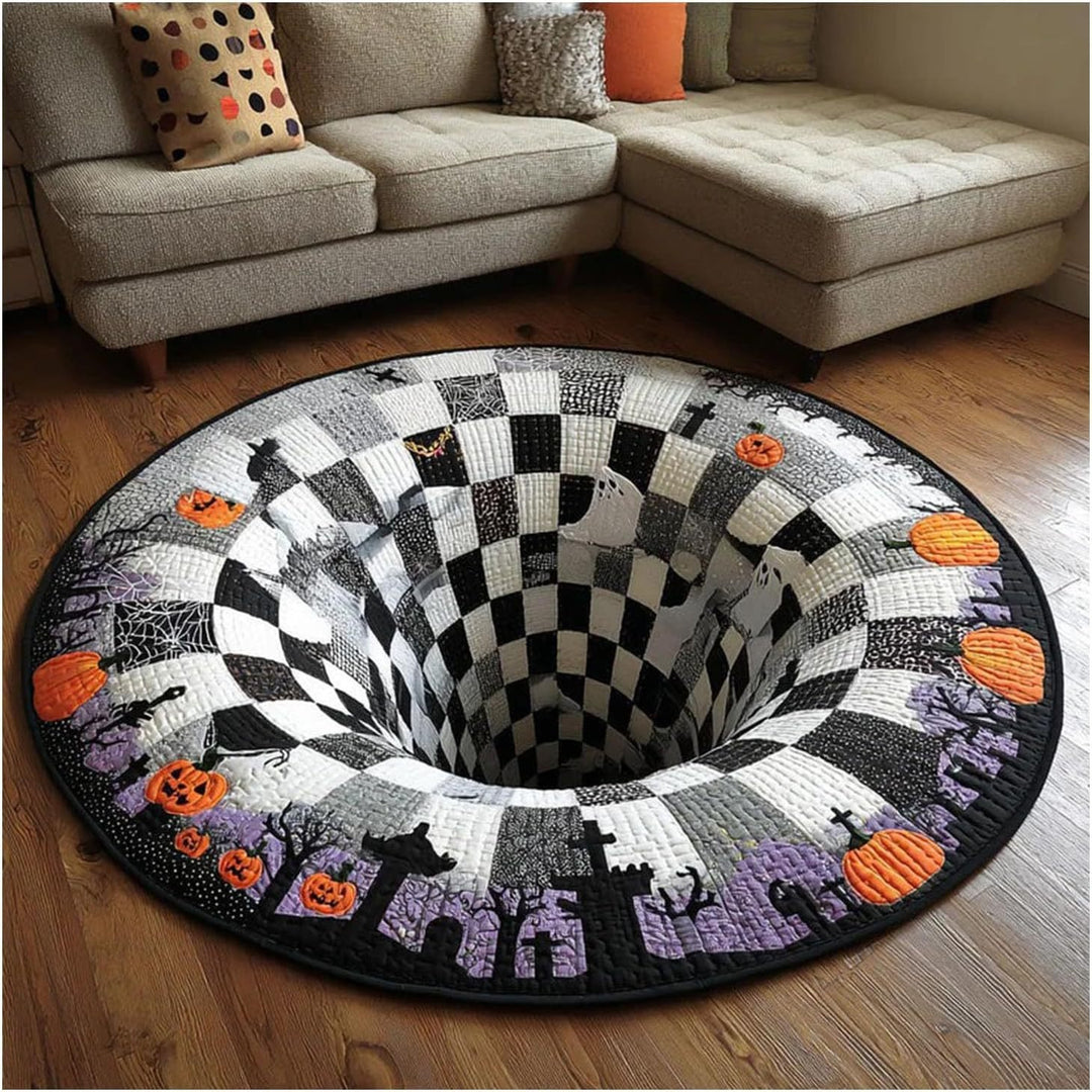 Ghost-Themed Decorative Area Rug Bowlift
