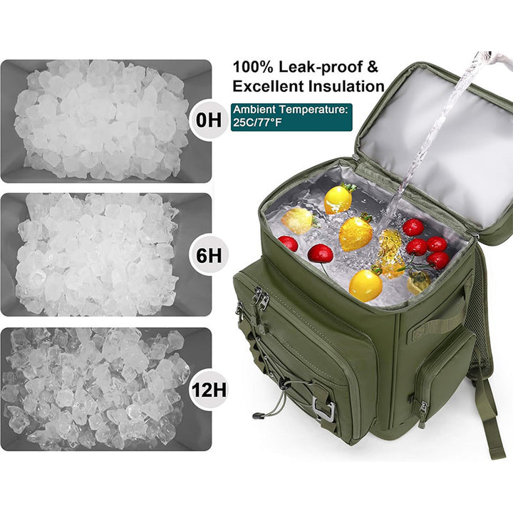 Insulated multipurpose backpack with ergonomic carrying system Bowlift