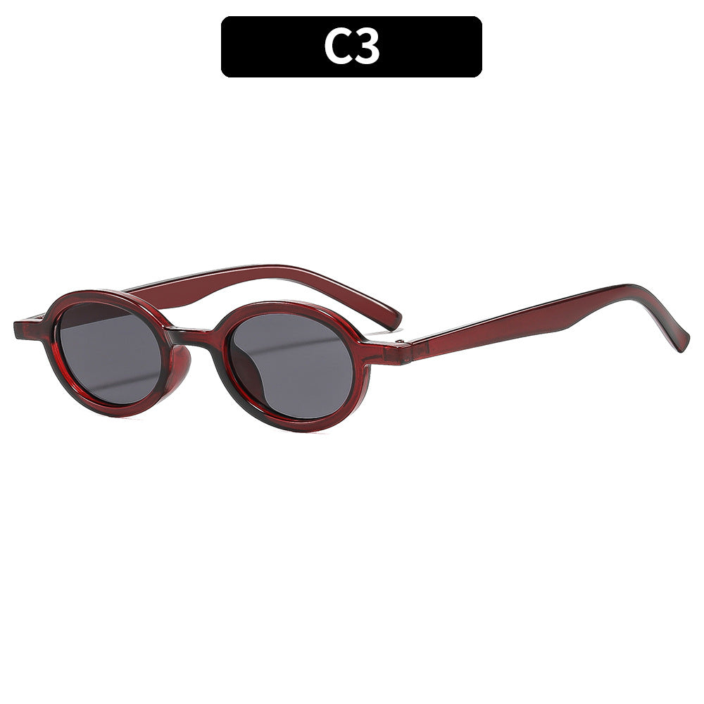 Retro-Inspired Oval Sunglasses