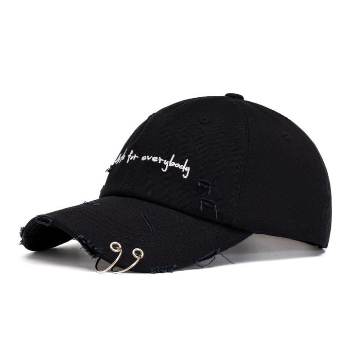 Unisex Distressed Sun Protection Cap Bowlift