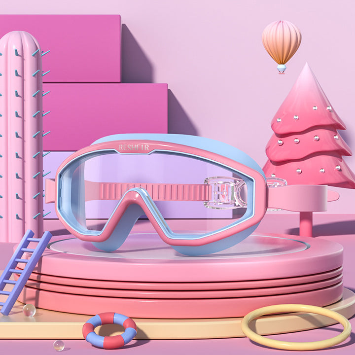 Kids Unicorn-Themed Swimming Goggle Set Bowlift