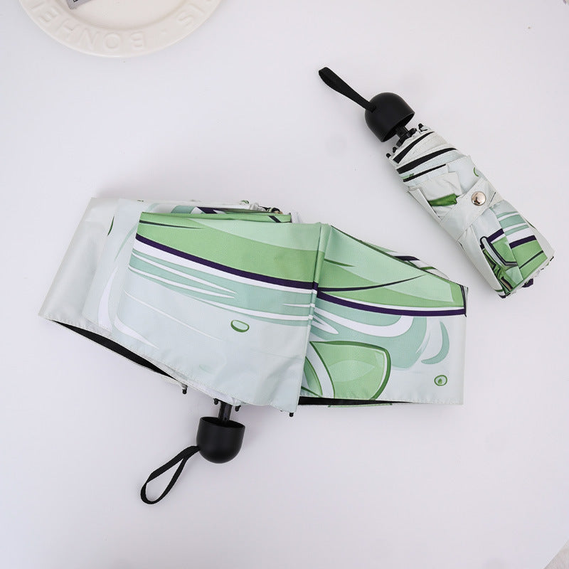 Women’s creative folding umbrella with playful motif Bowlift