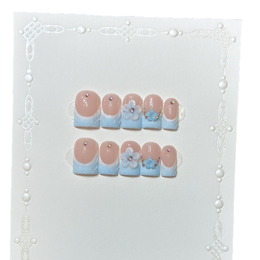 Floral Fantasy Press-On Nail Art Set Bowlift