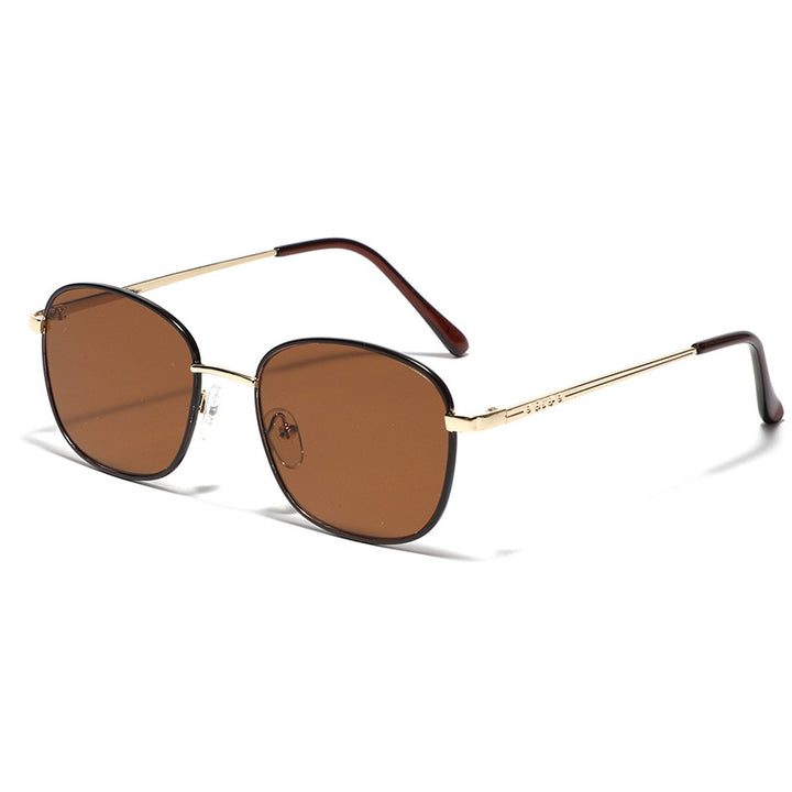 Ladies stylish square sunglasses with elegant metal frame Bowlift