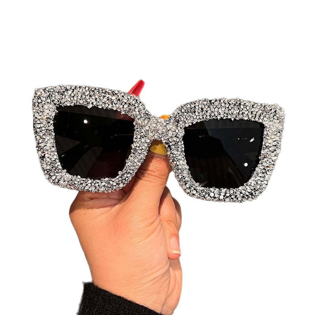 Women's Glamorous Statement Sunglasses with sparkling rhinestone embellishment Bowlift