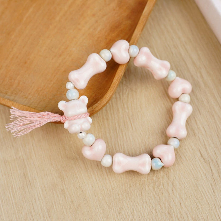 Heart-Shaped Beaded Bracelet Bowlift