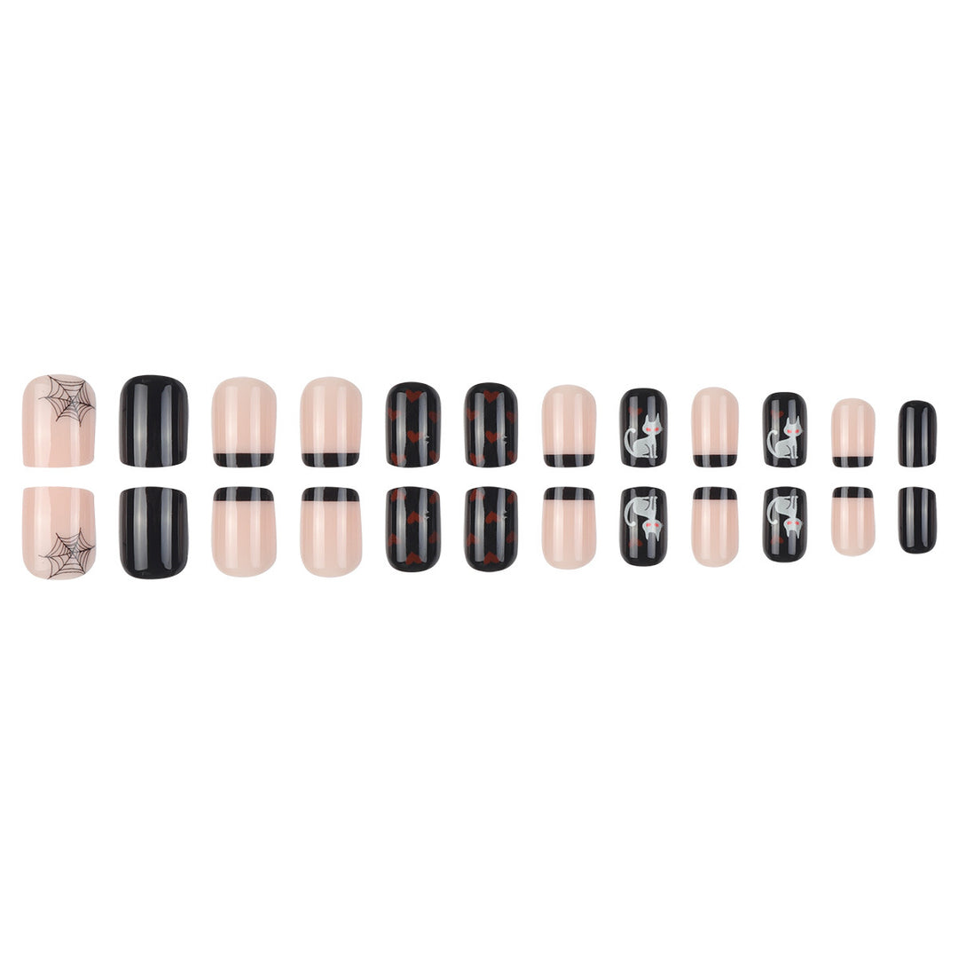Halloween-Themed Press-On Nail Art Set Bowlift