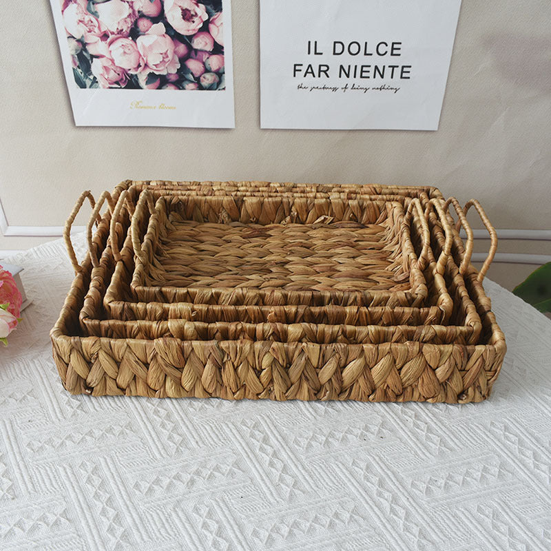 Handwoven Storage Tray Bowlift