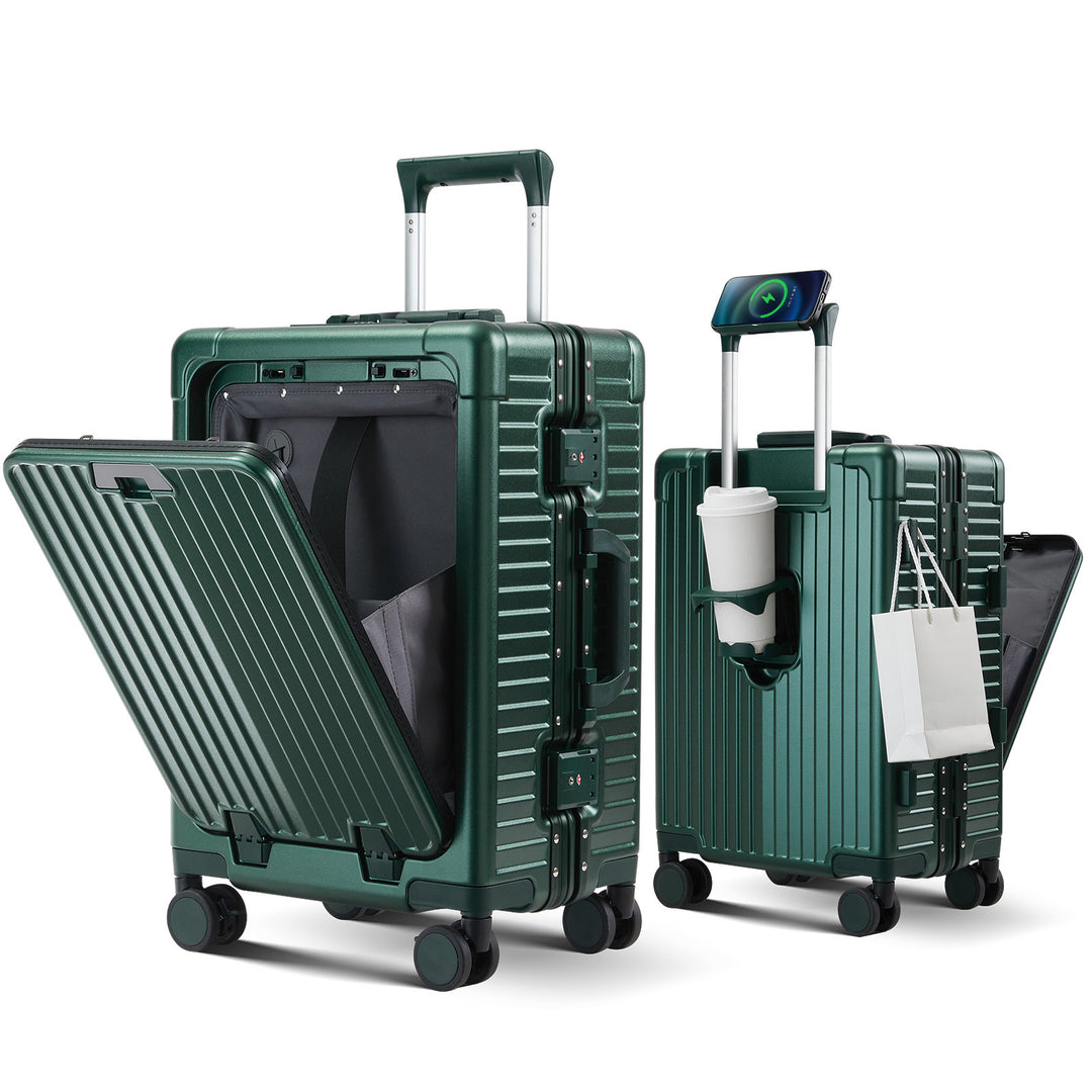Unisex Smart Hard Shell Travel Suitcase Bowlift