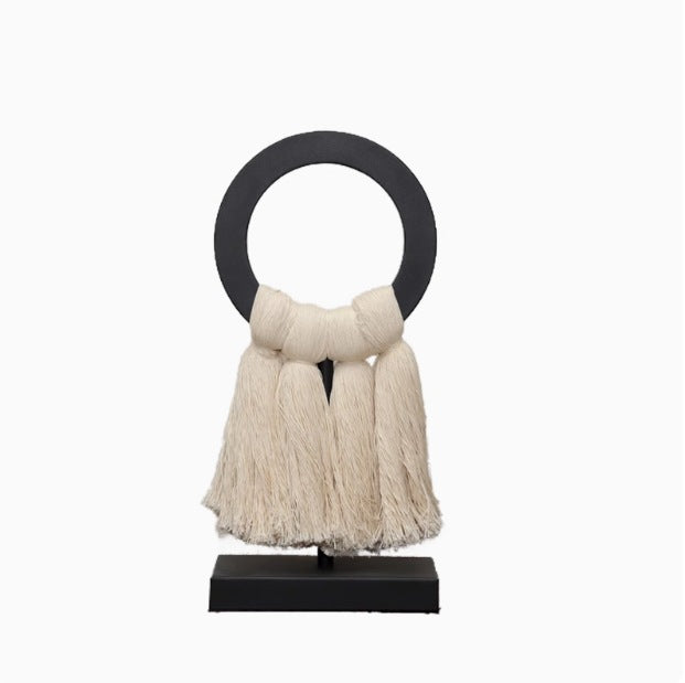 Decorative Fiber Tassel Sculpture