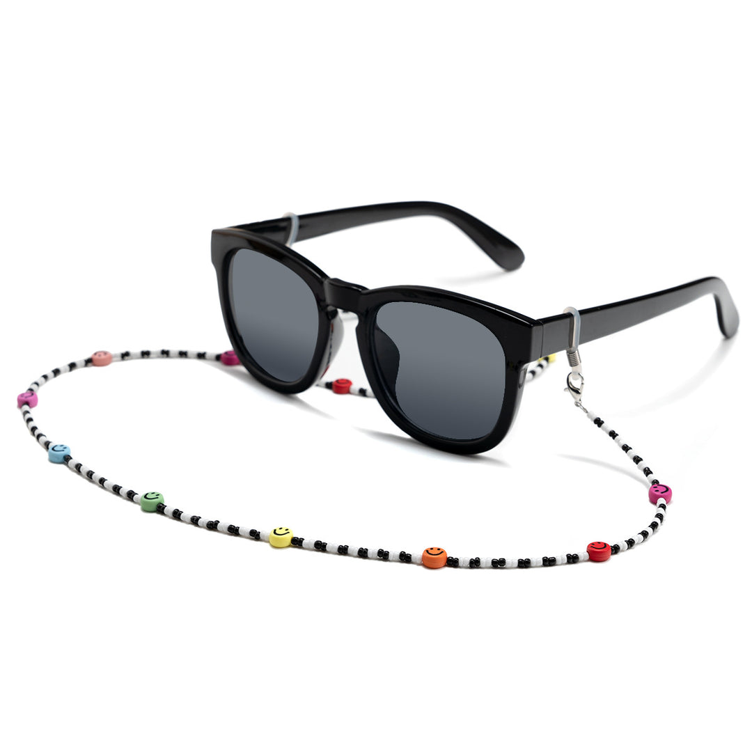 Colorful Smiley Beaded Eyewear Chain Bowlift