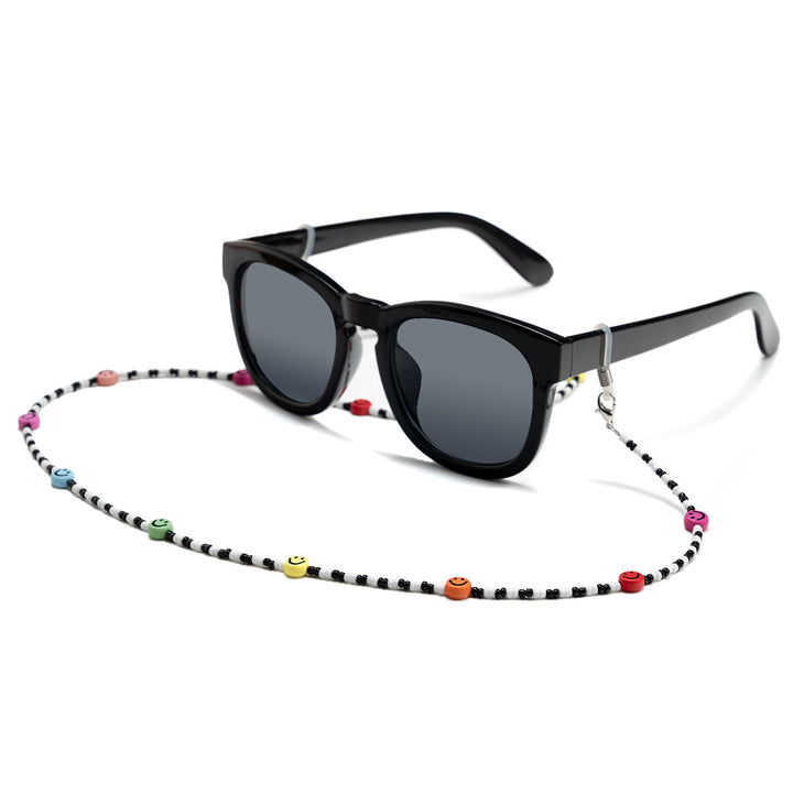 Colorful Beaded Smile Face Eyewear Chain Bowlift
