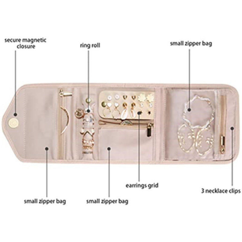 Jewelry Organizer Bag with Clever Compartment System Bowlift