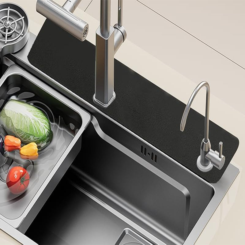 Kitchen Faucet Mat with Anti-Slip Base Bowlift