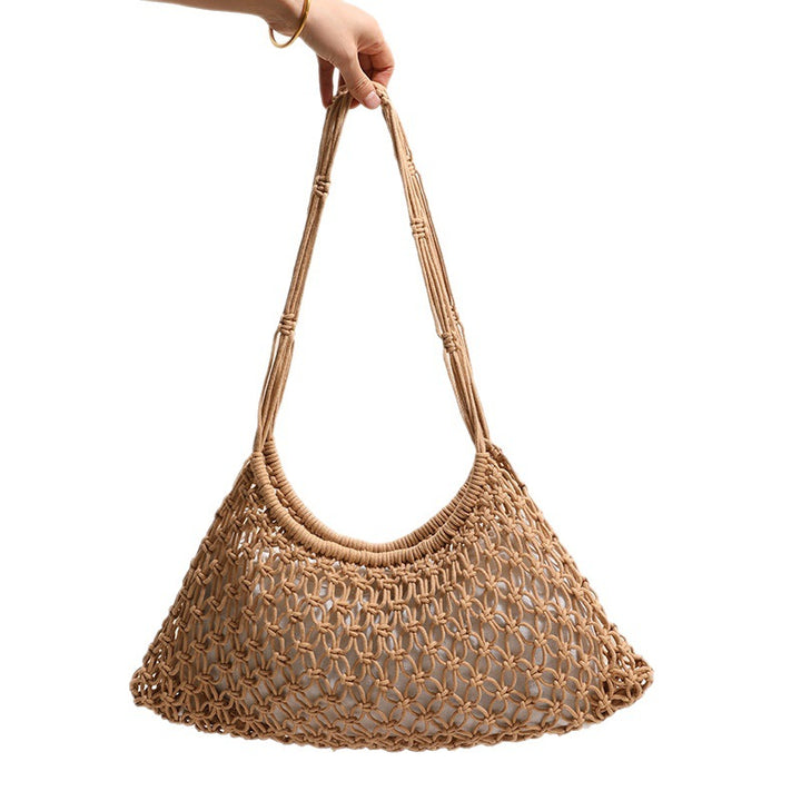 Hand-knotted Macrame Bag Bowlift