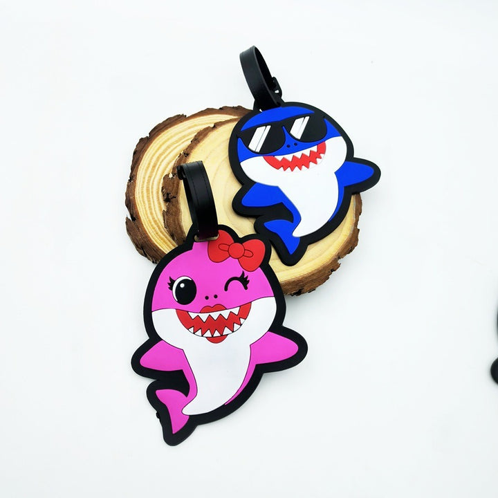 Shark-Themed Luggage Tag Bowlift