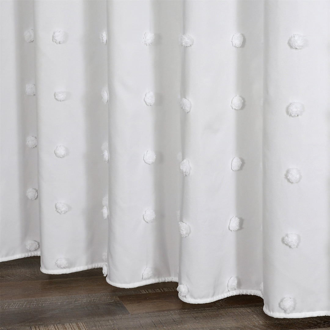 Textured Design Window Curtain Bowlift