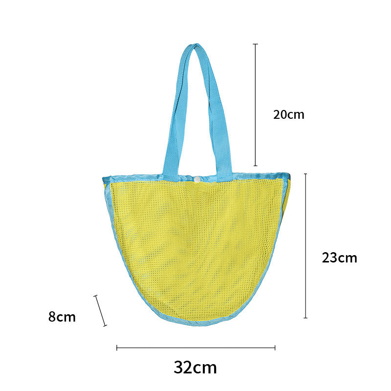 Multifunctional Beach Bag Made of Breathable Mesh Bowlift