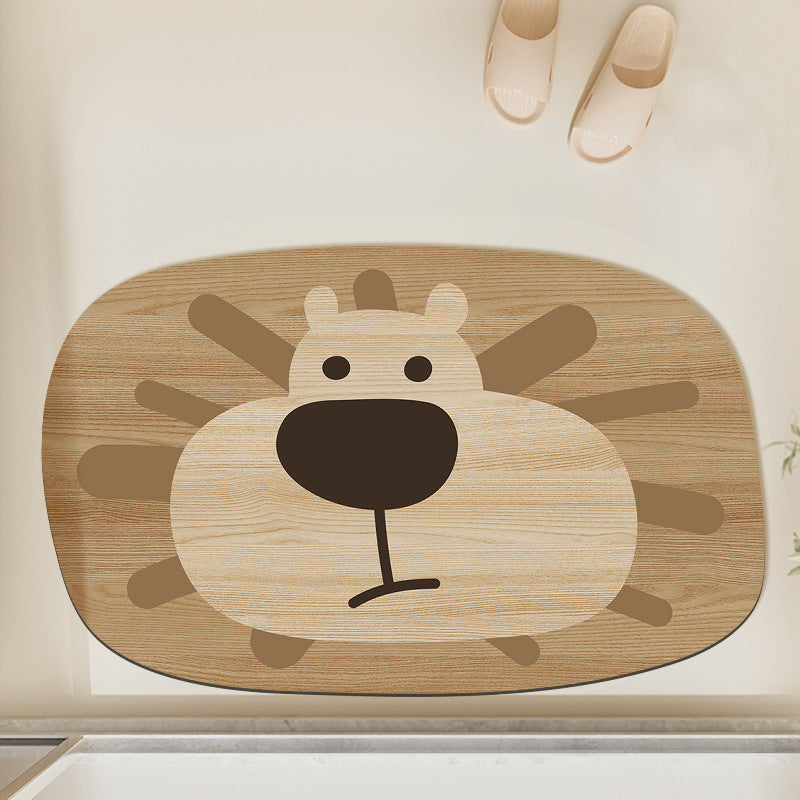 Cute Frog Design Bath Mat