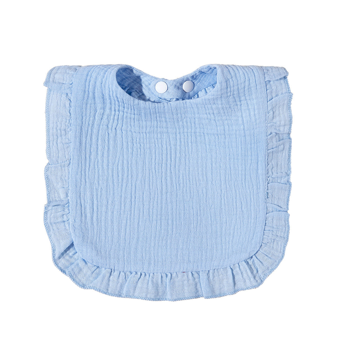 Soft Ruffled Muslin Baby Bib Bowlift