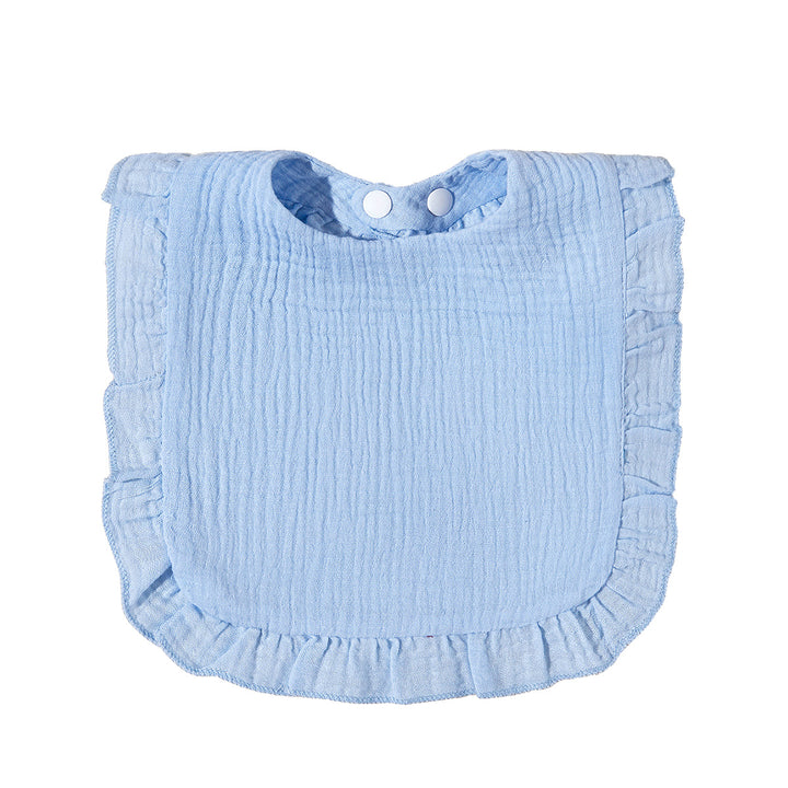 Soft Ruffled Muslin Baby Bib Bowlift