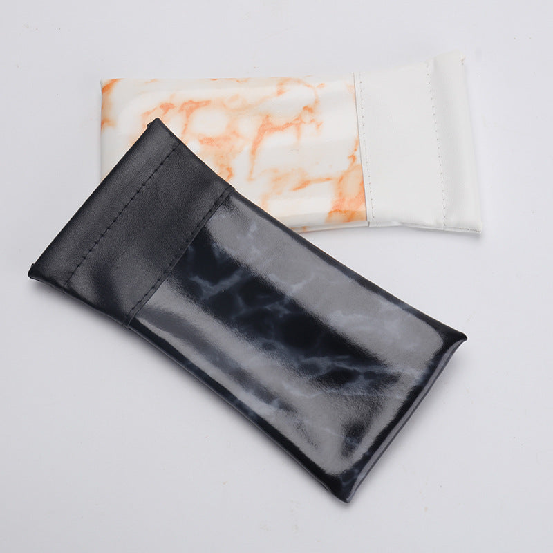 Stylish Marble-Patterned Eyewear Case Bowlift