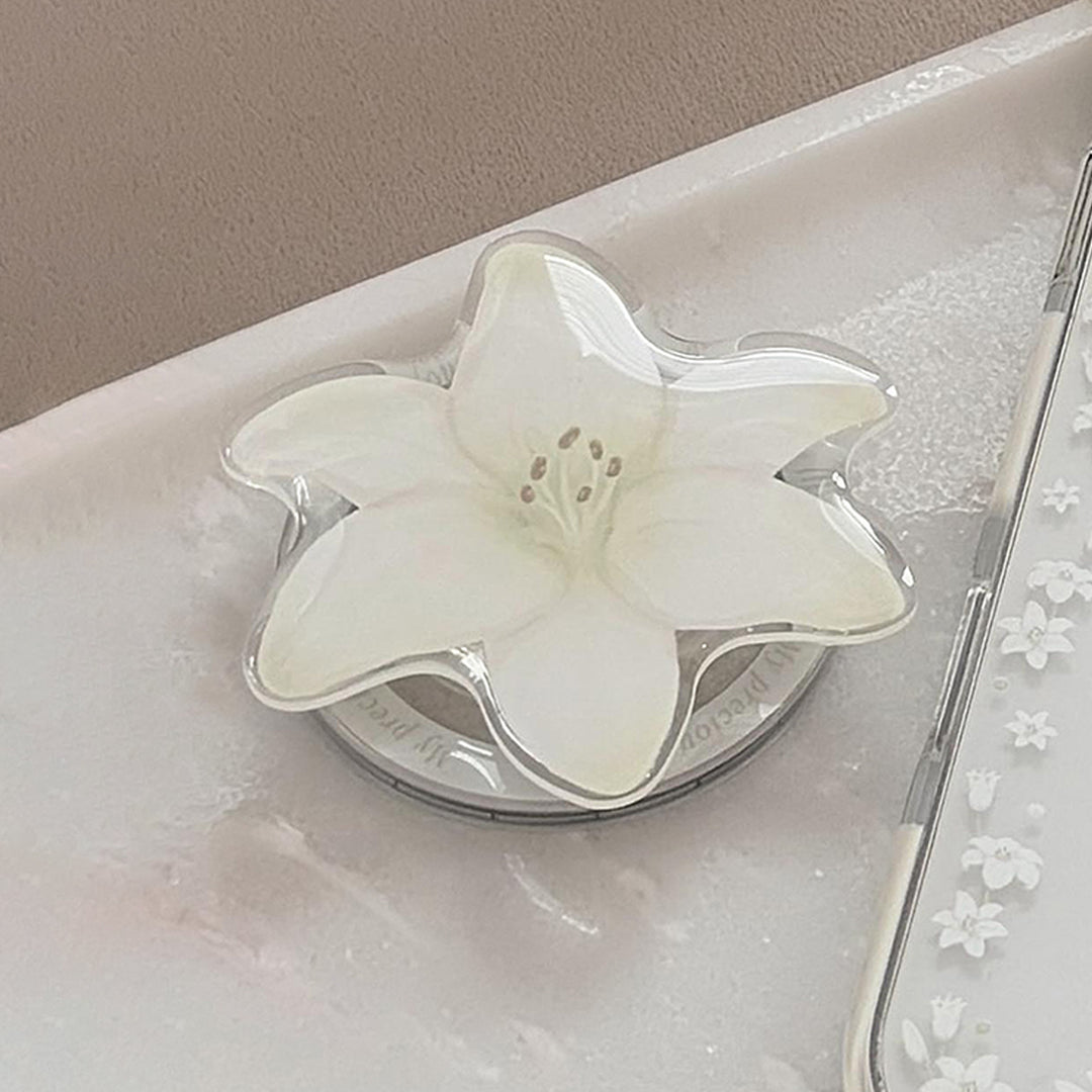 Luxury Hand Mirror in Floral Design Bowlift