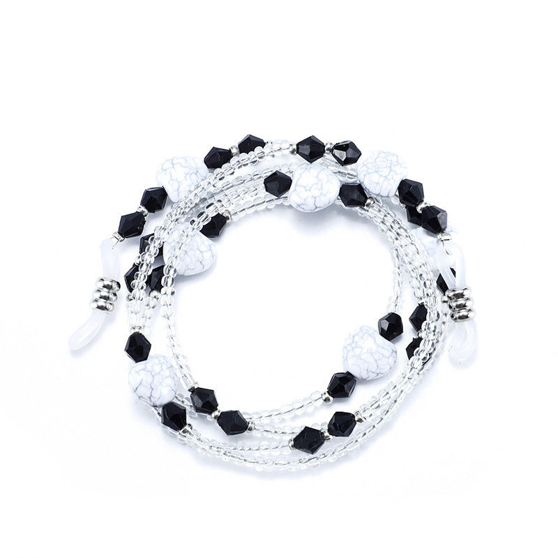 Elegant Beaded Eyewear Chain Bowlift