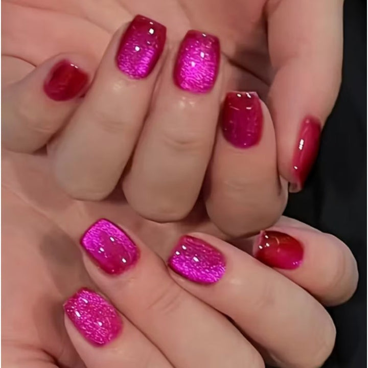 Glittering Press-On Nail Set Bowlift