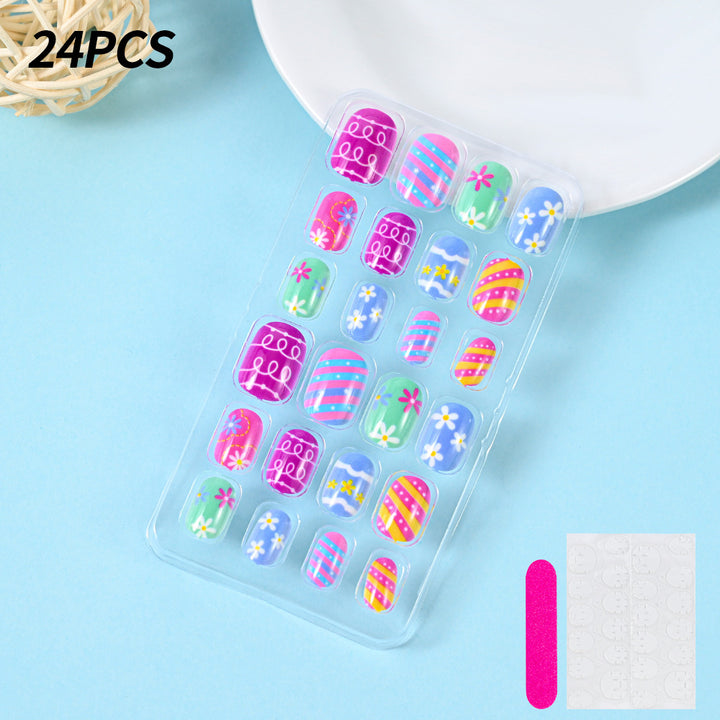 Themed Summer Beach Nail Art Press-On Nails Bowlift