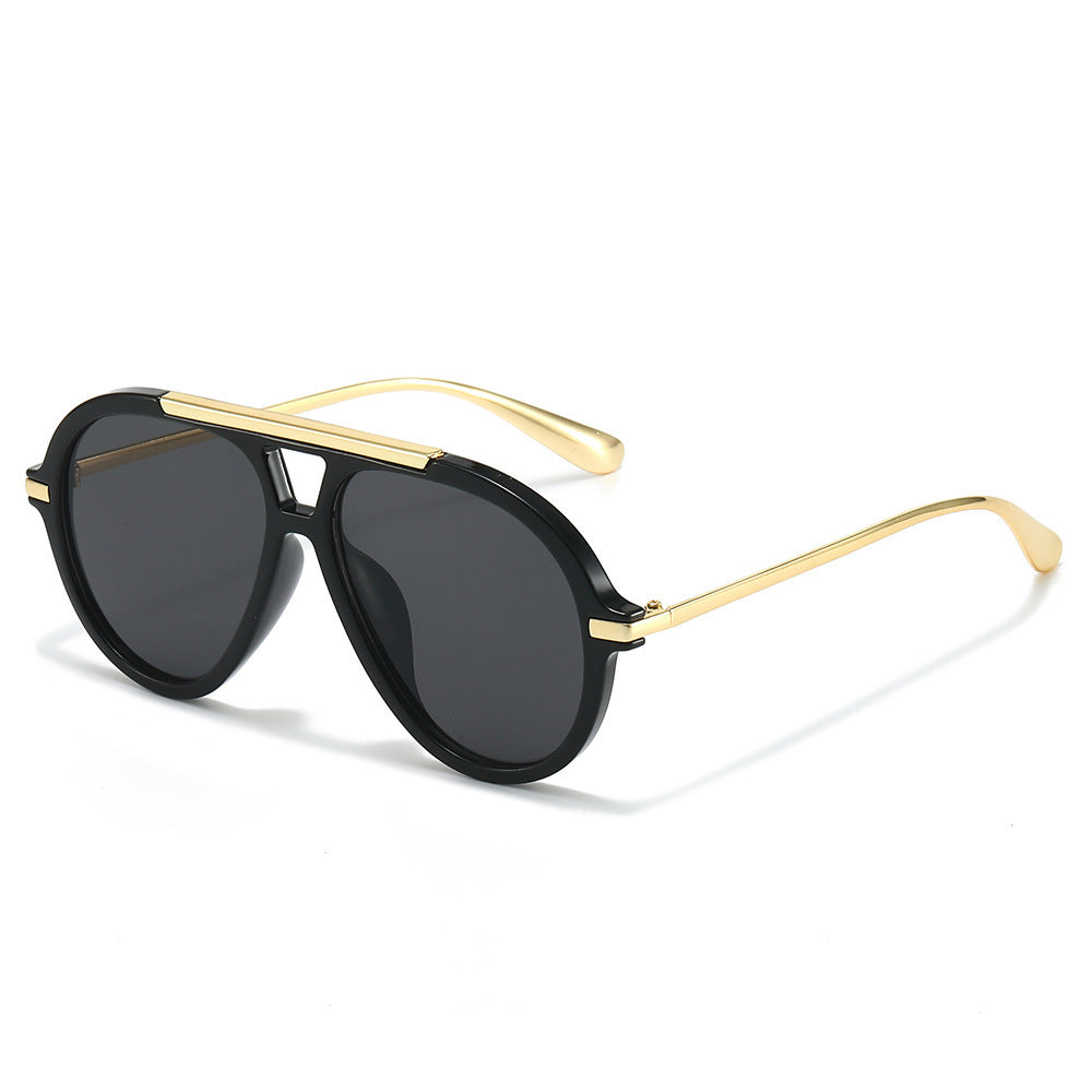 Fashion-Forward Futuristic Round Sunglasses Bowlift