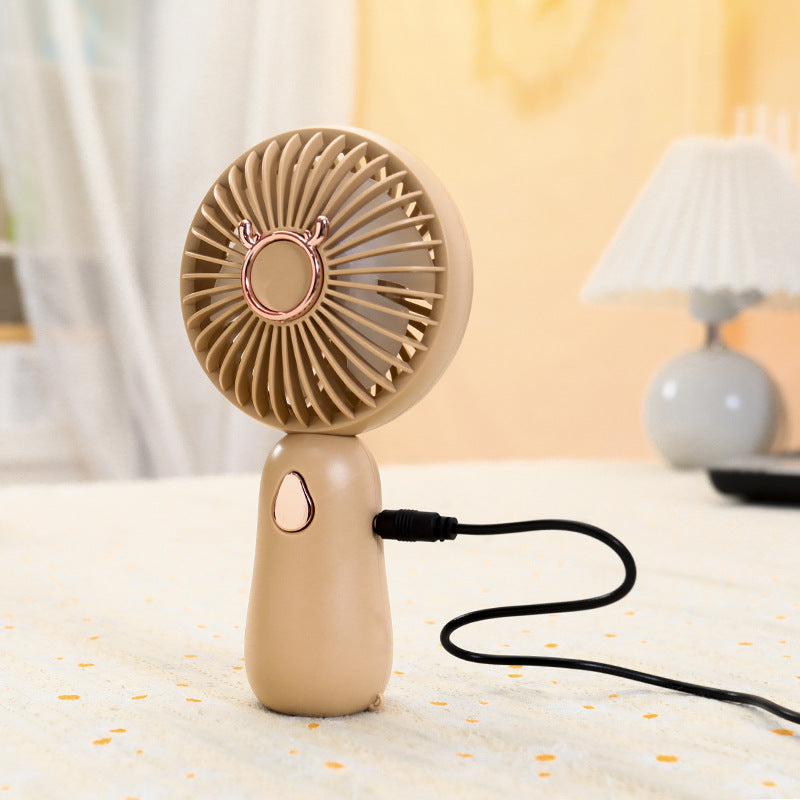 Portable handheld fan with USB charging function and ergonomic handle Bowlift