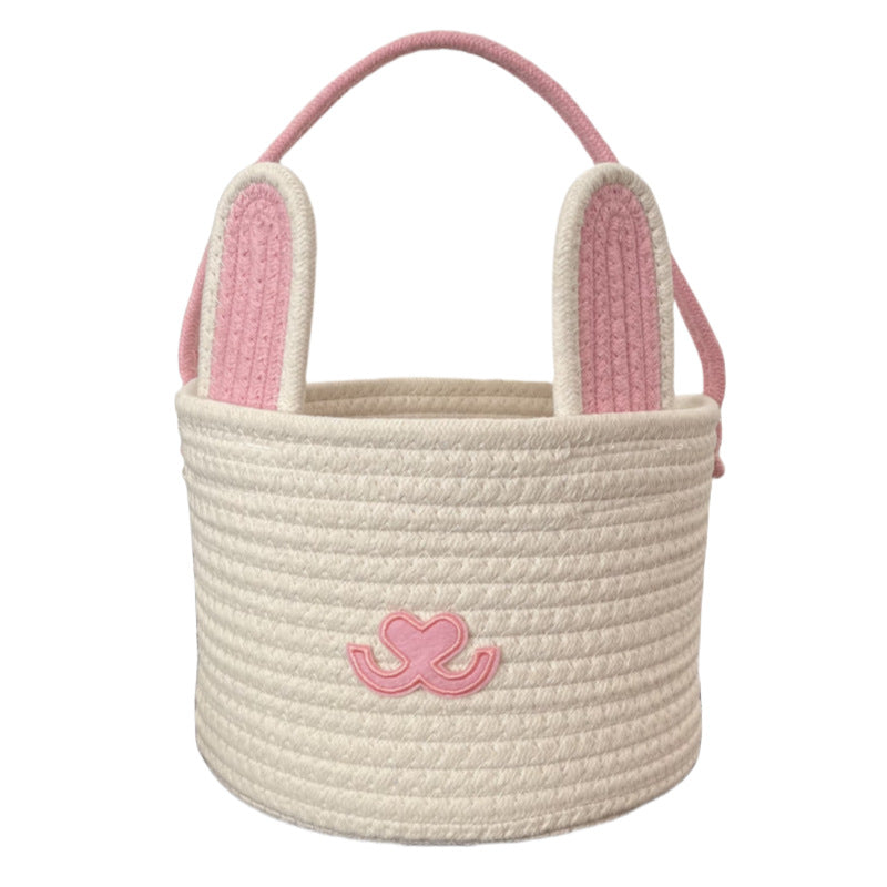 Ladies decorative storage basket with bunny ear design Bowlift