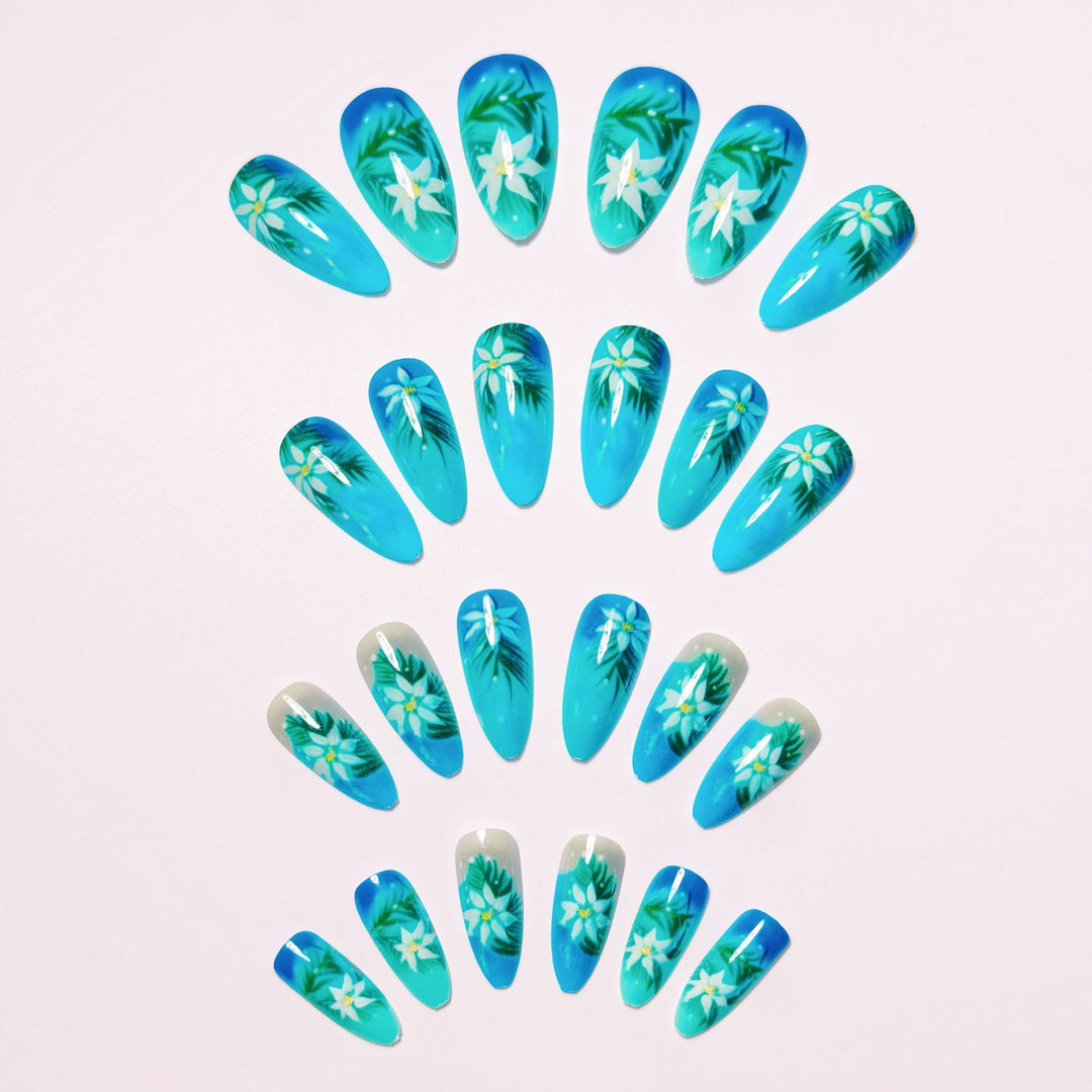 Tropical Floral Nail Art Bowlift