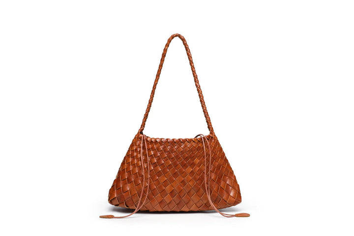 Textured Woven Slouchy Shoulder Bag Bowlift