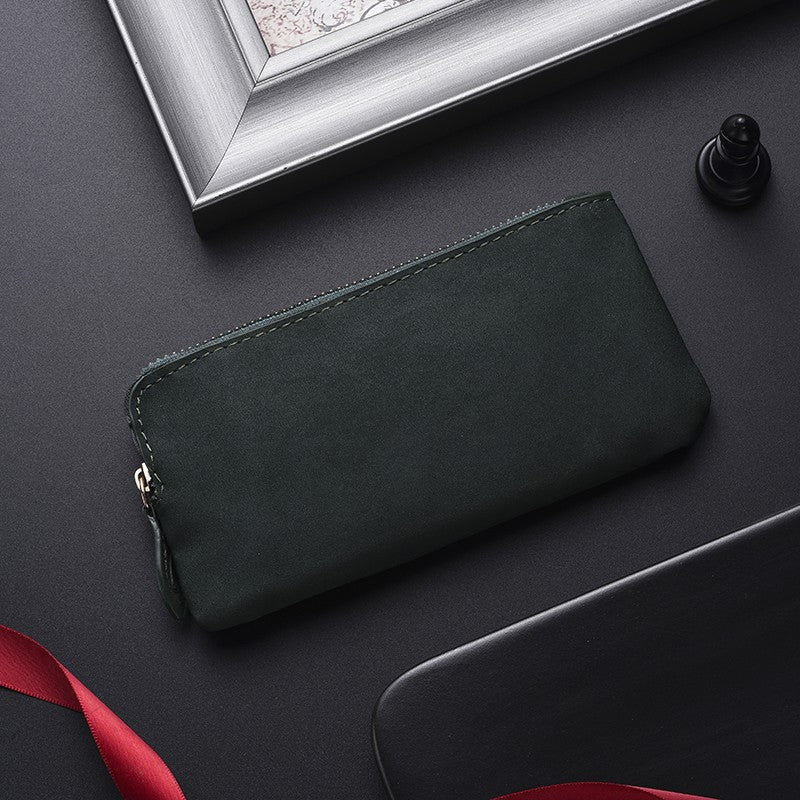 Premium Leather Zippered Wallet Organizer Bowlift
