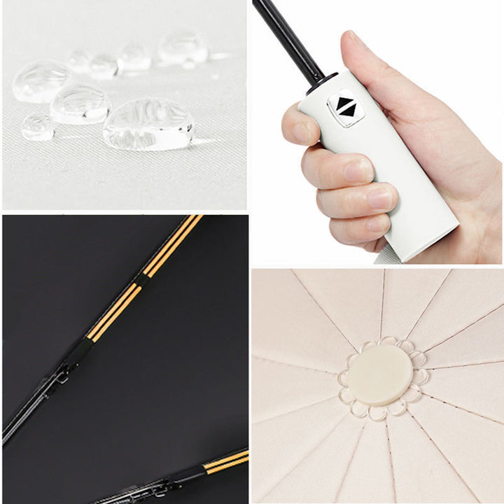 Women's Automatic Wind-Resistant Umbrella Bowlift