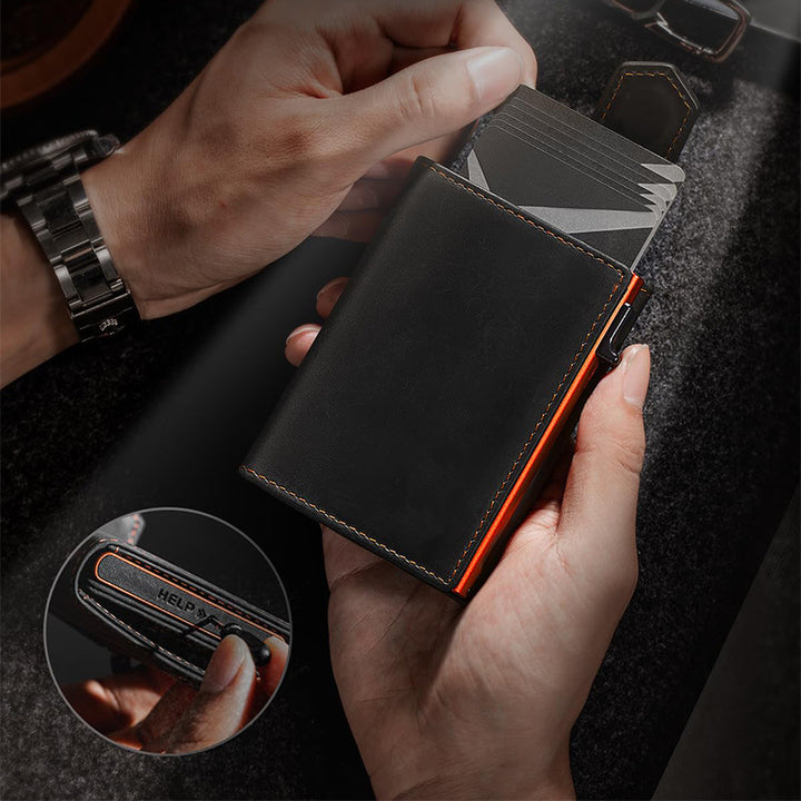 Leather Flip Wallet Bowlift