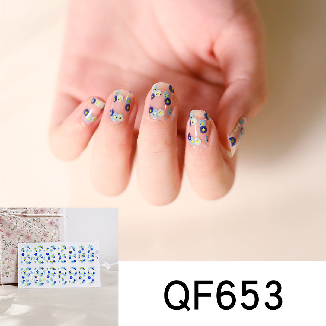 Artificial nail art with heart-shaped designs and soft color gradients Bowlift