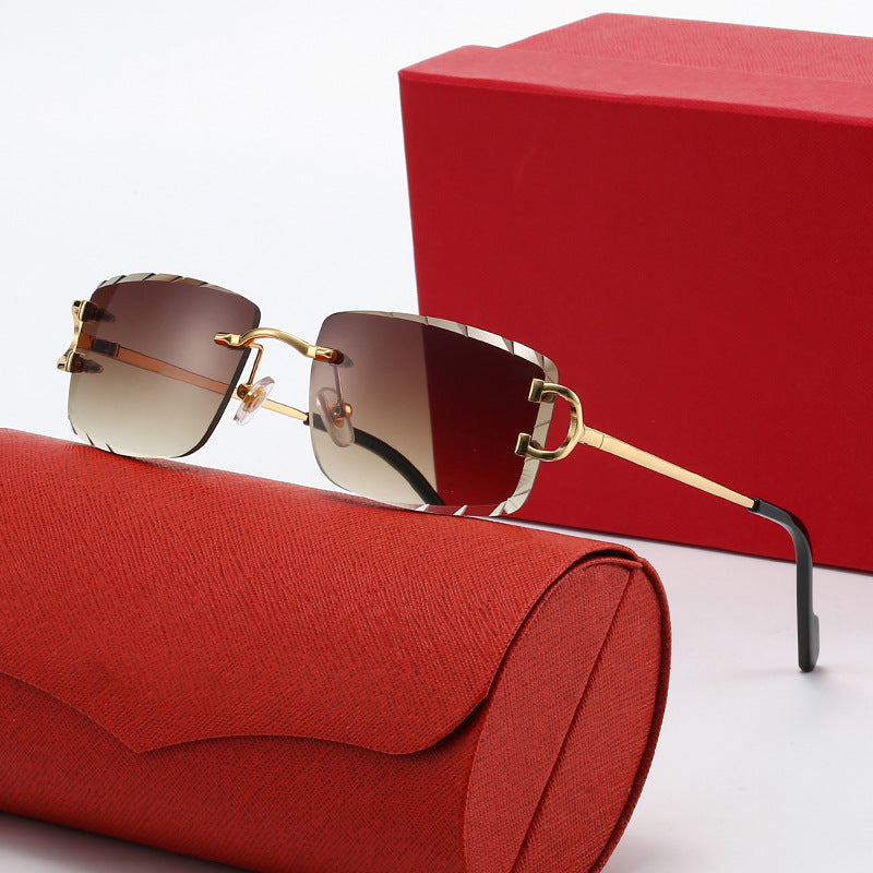 Ladies elegant half-frame corrective glasses Bowlift