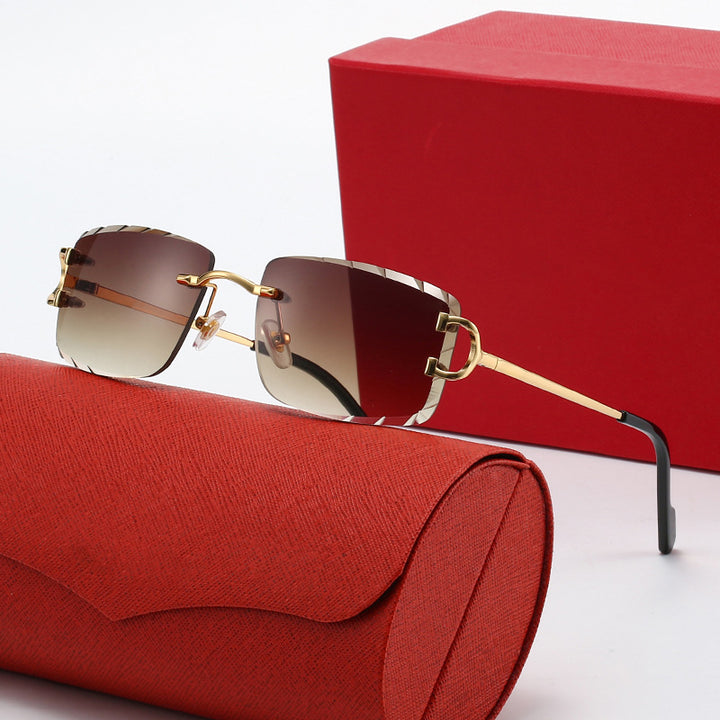 Ladies elegant half-frame corrective glasses Bowlift