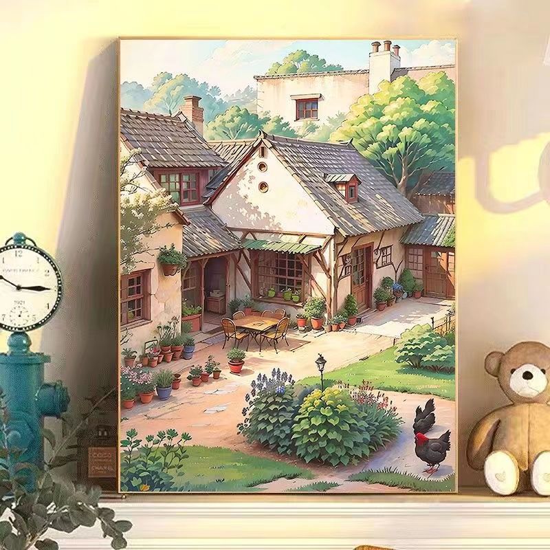 Serenity-Inspired Garden Scene Wall Art Bowlift