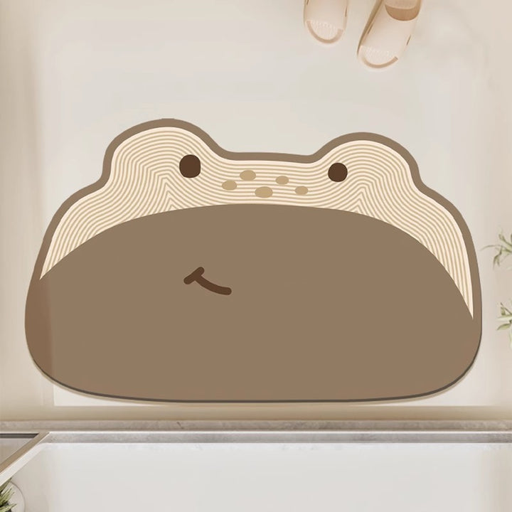 Cute Frog Design Bath Mat