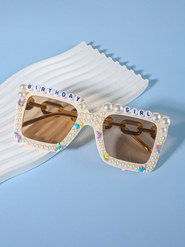 Decorative Birthday-Themed Fashion Sunglasses Bowlift