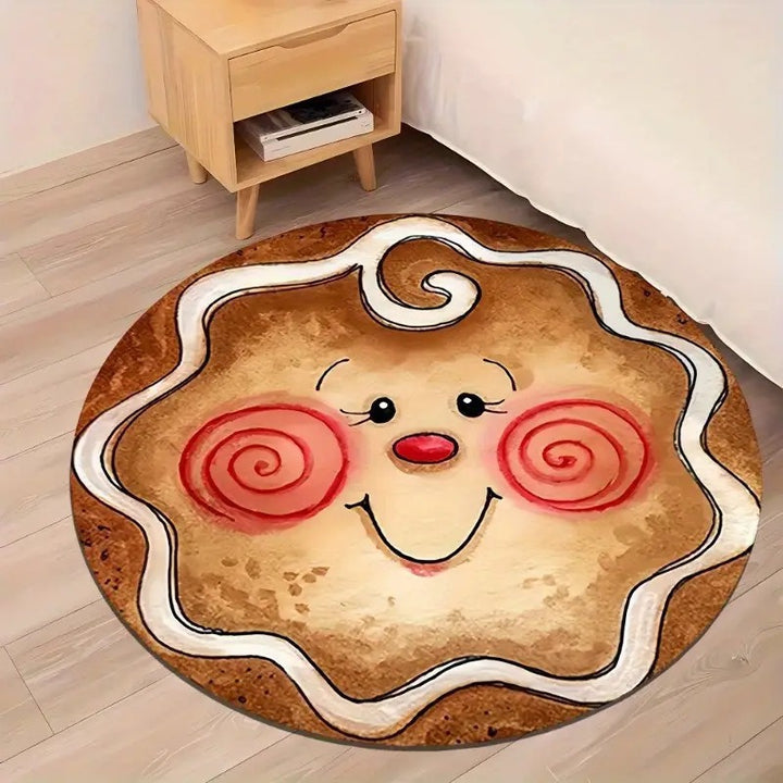 Cute Gingerbread-Shaped Bath Mat