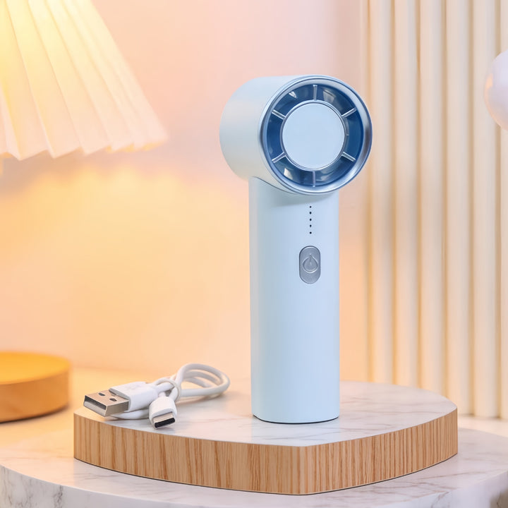 Women's Portable Handheld Fan with USB Charging Function and Flexible Design Bowlift
