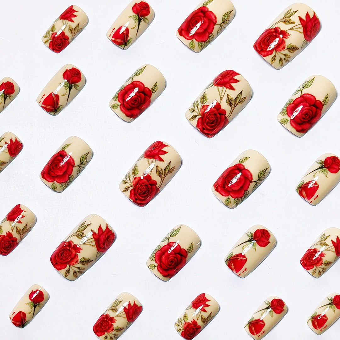 Floral Design Nail Wraps Bowlift