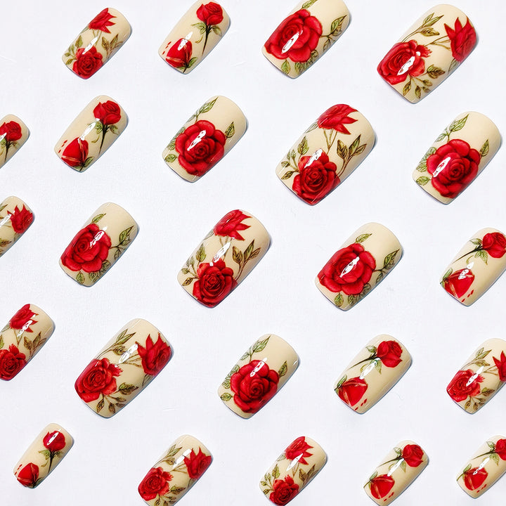 Floral Design Nail Wraps Bowlift